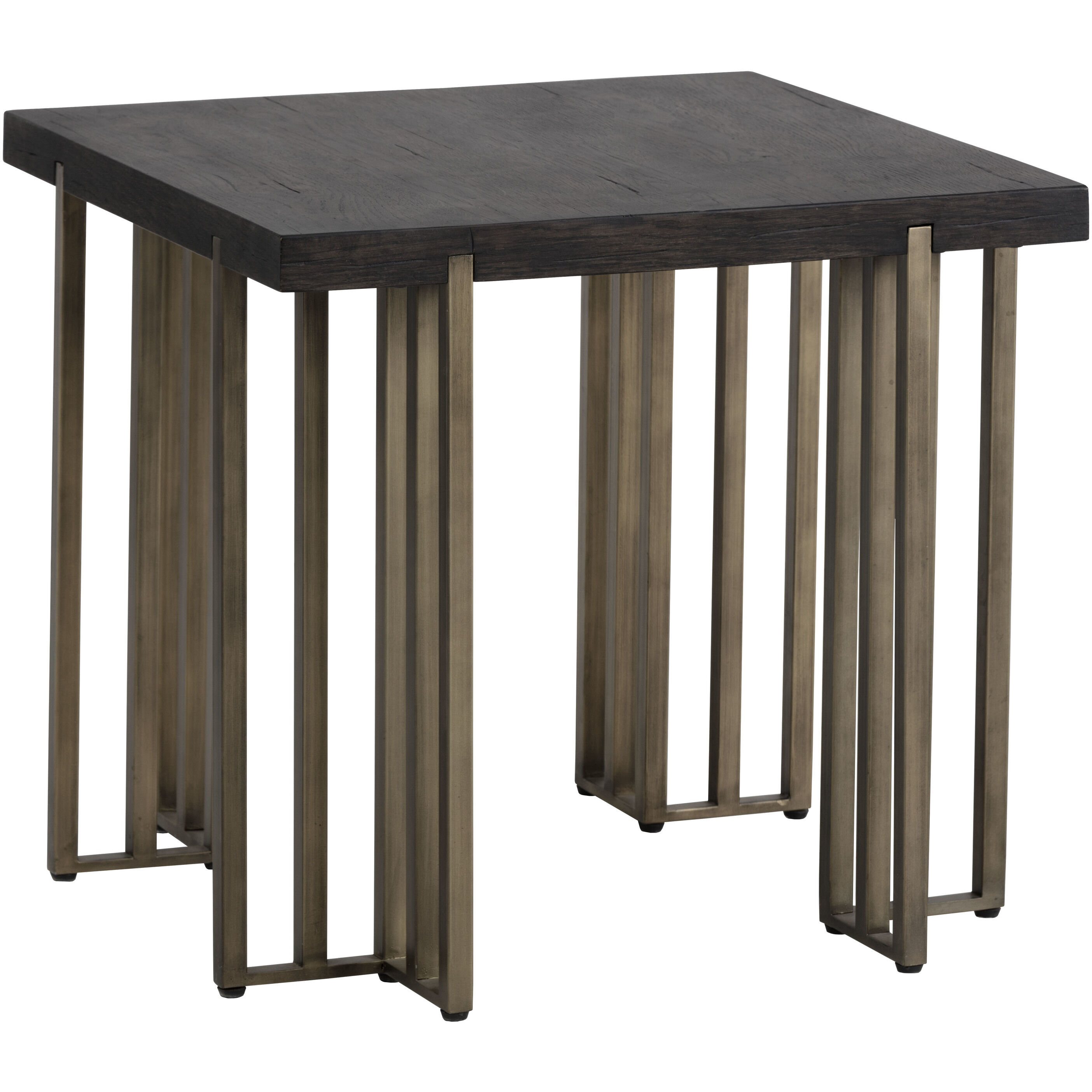 Alto 23.5 X 23.5 inch Espresso / Antique Brass Side Table